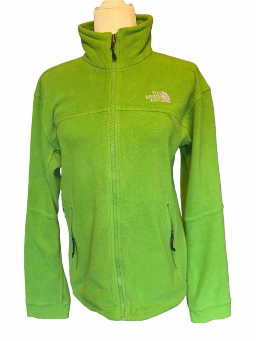 Men's The North Face Fleece Jacket Size M Green